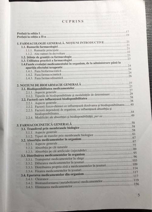 Carte Farmacologie