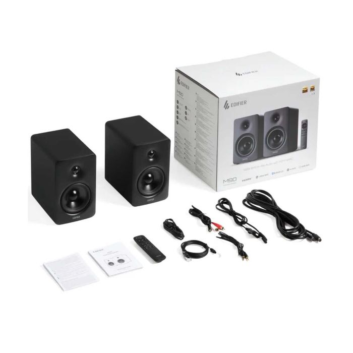 Колонки Edifier M90 Black White USB-C SUB OUT 100Вт HDMI eARC Доставка