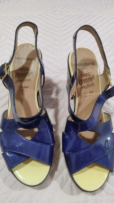 Летни обувки Reserved 39,сини с камъни,Shoe Aquarium38, Wonders санда