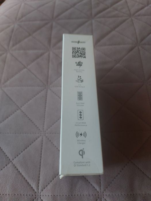 Wireless charger + Power Bank 6.000mAh