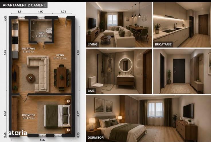 Penthouse / Pod amenajat 110 mp, Terasa 60 mp Zona Doja