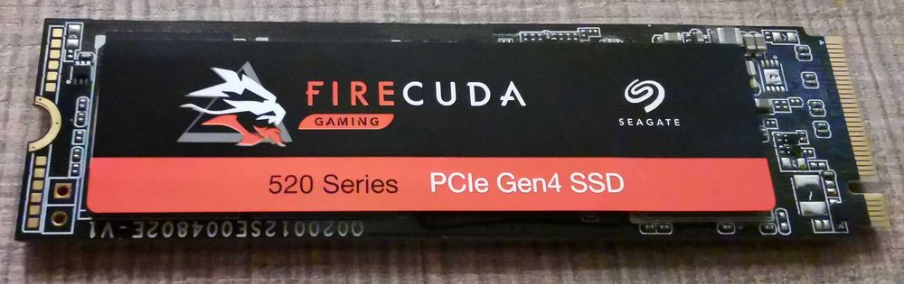NVME M.2 SSD 2TB Seagate Firecuda 520 PCIe 4.0, Endurance - 3600 TBW