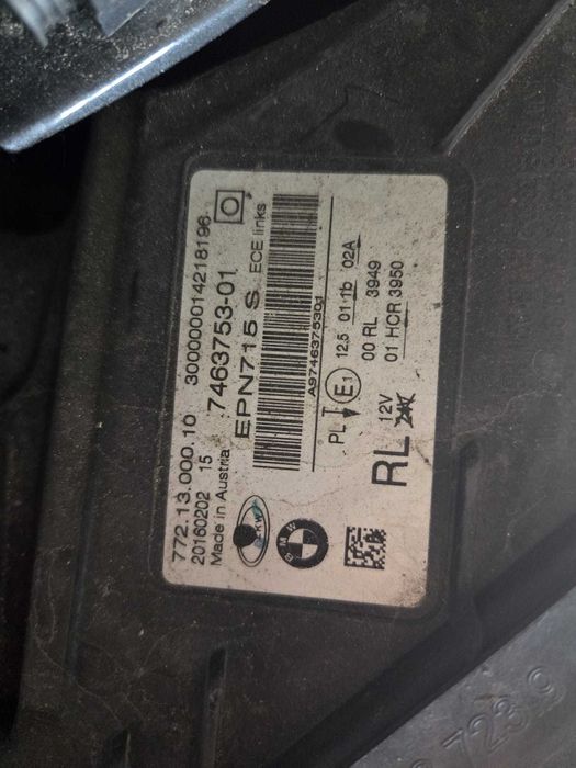 Far faruri led stanga dreapta BMW seria 7 G11 G12 cod 7463753 7463754
