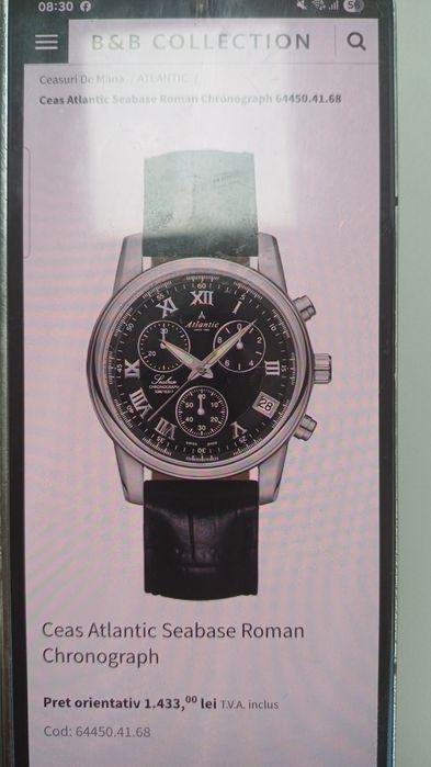Ceas Atlantic Seabase Roman Chronograph