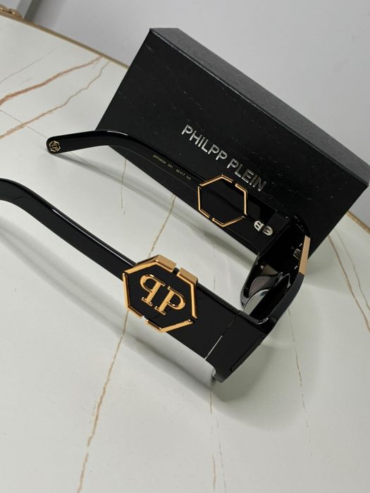 Ochelari de Soare Philipp Plein EGO SPP093M – Black & Gold Luxury, Noi
