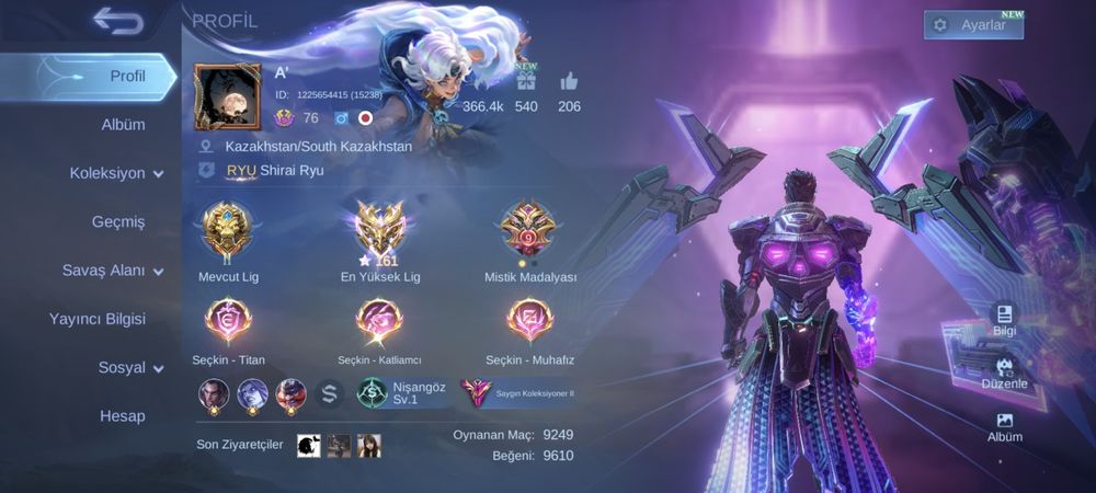 Mlbb аккаунт сатылады