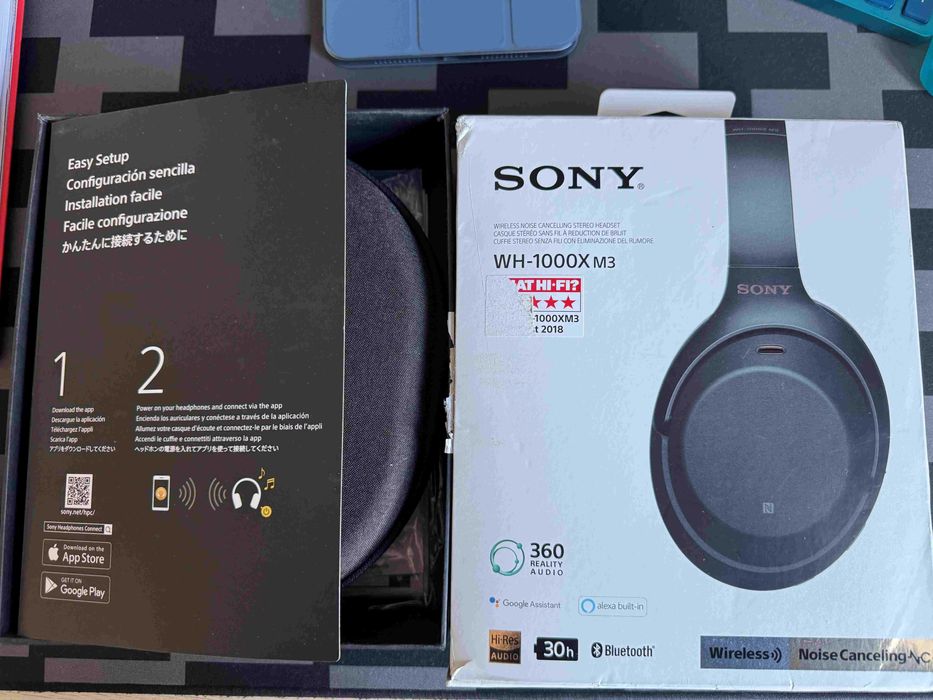 Pachet Sony: Căști WH-1000XM3 (Noise Cancelling) + BONUS Sony WF-XB700