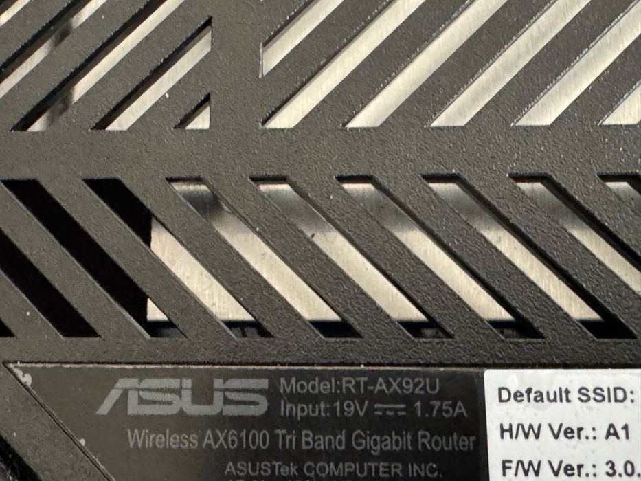 Sistem Mesh Wi-Fi ASUS RT-AX92U (2-PK), AX6100, Tri-Band, Wi-Fi 6, AiMesh, Router Wireless