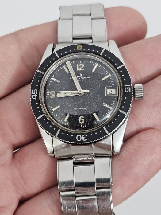 Ceas Baume&Mercier Baumatic Skin Diver 1960 Tropical Dial Vintage