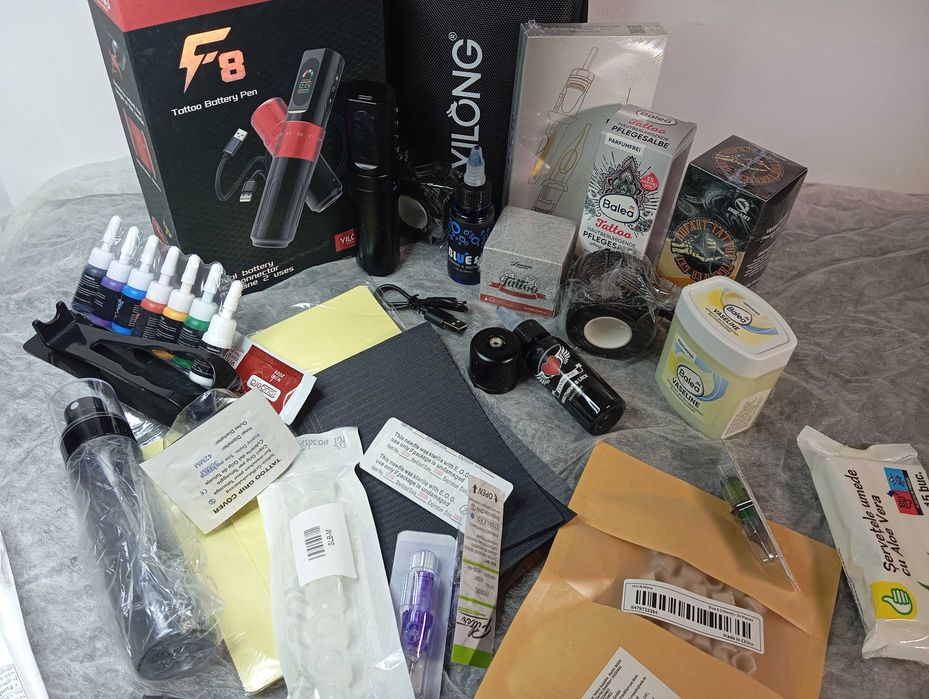 Mega Kit! Nou YF8 Multistroke 2.4 - 4.5 Aparat de tatuat, Strong Motor