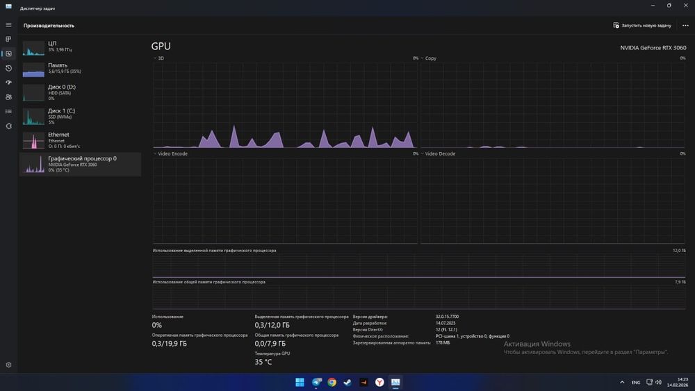 Игровой ПК i7-10700F RTX 3060