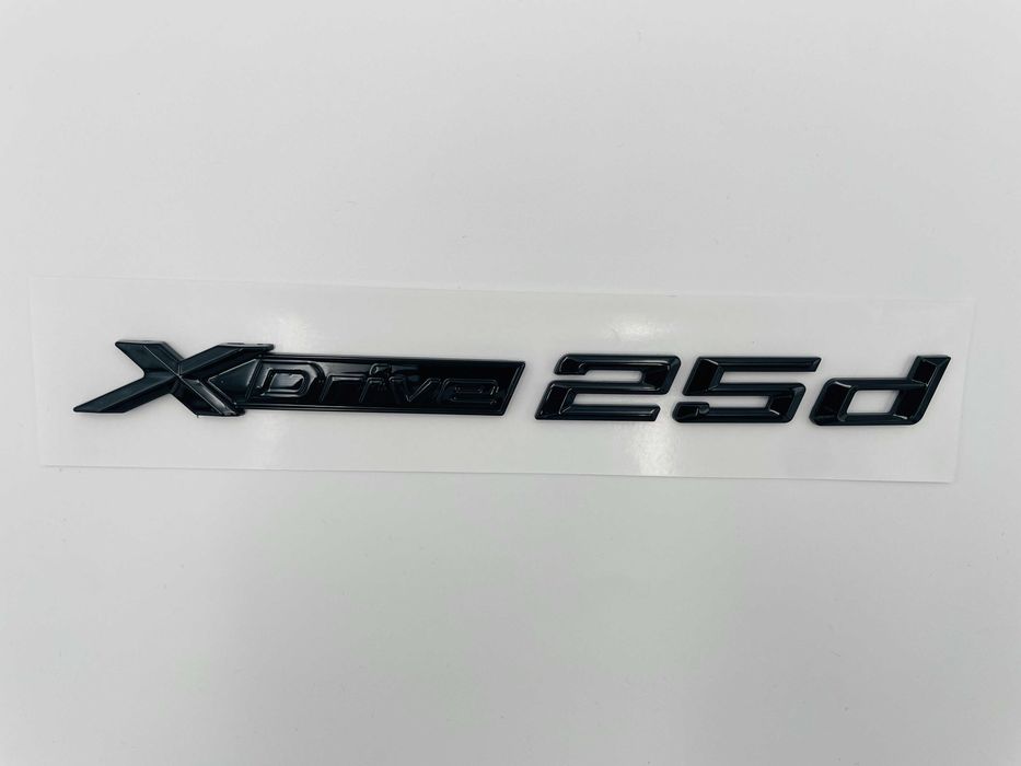 Emblema compatibila BMW x-drive 25d negru