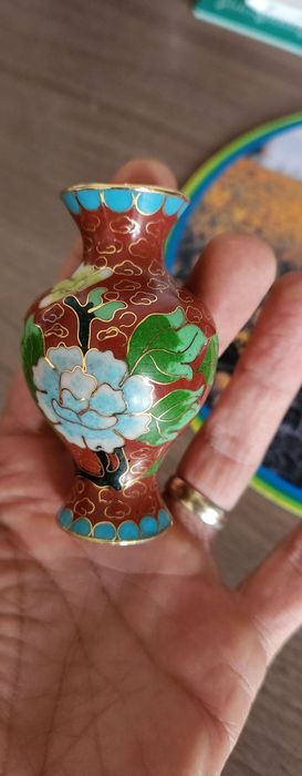 Cloisonné vază veche