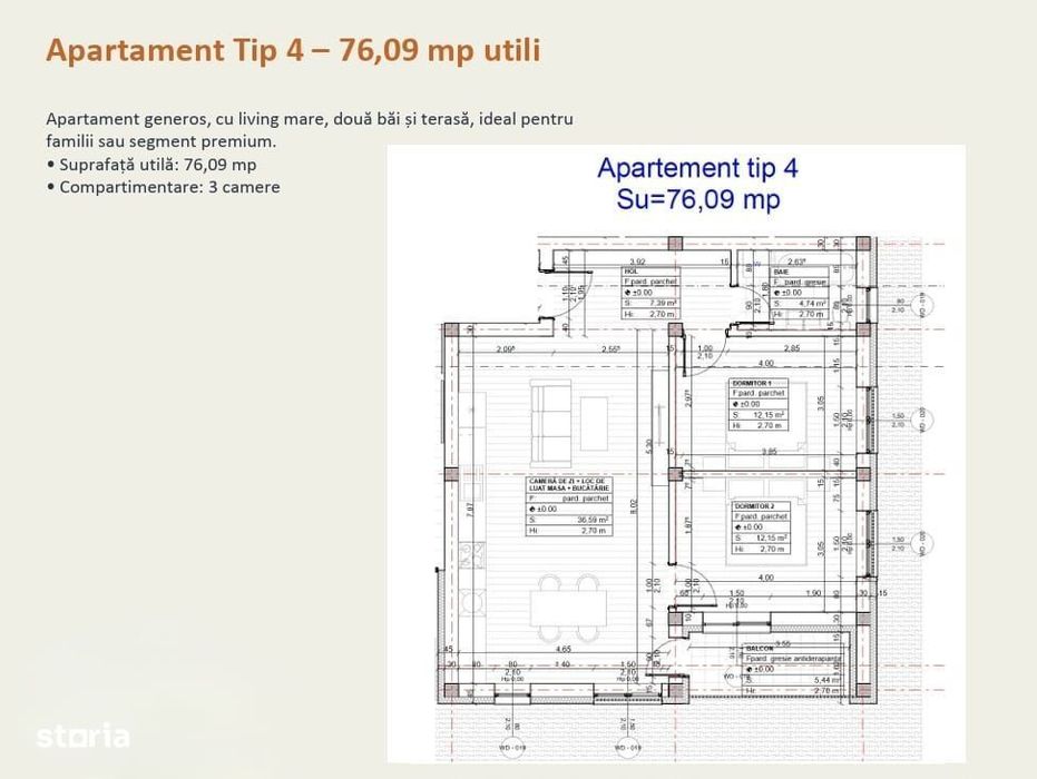 Apartamente constructie 2026, cu 2 camere, spre vanzare in Sancraiul d