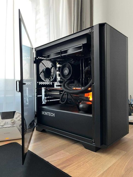 PC R7 5700x3D, RX 6700XT, 1 TB SSD, 650W PC + monitor + periferice