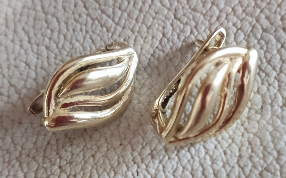 Золотые серьги 585 пробы