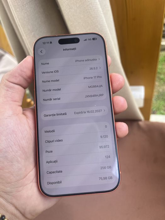 Iphone 17 Pro 128Gb 100%