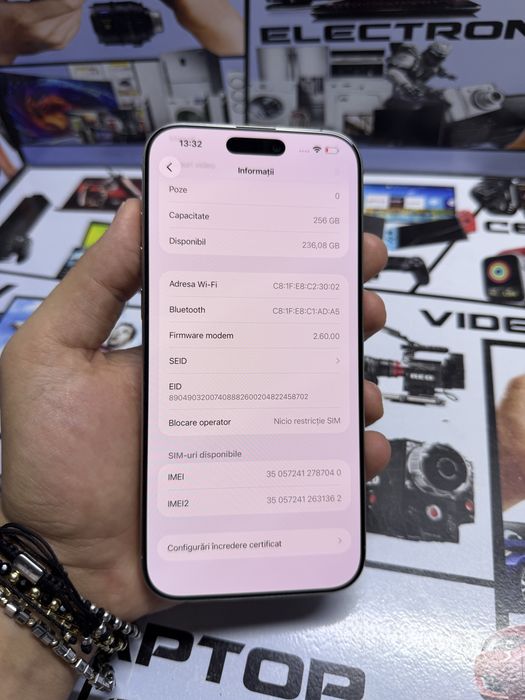 Iphone 16 Pro Max / 94% Baterie / 256 GB / CreativAmanet