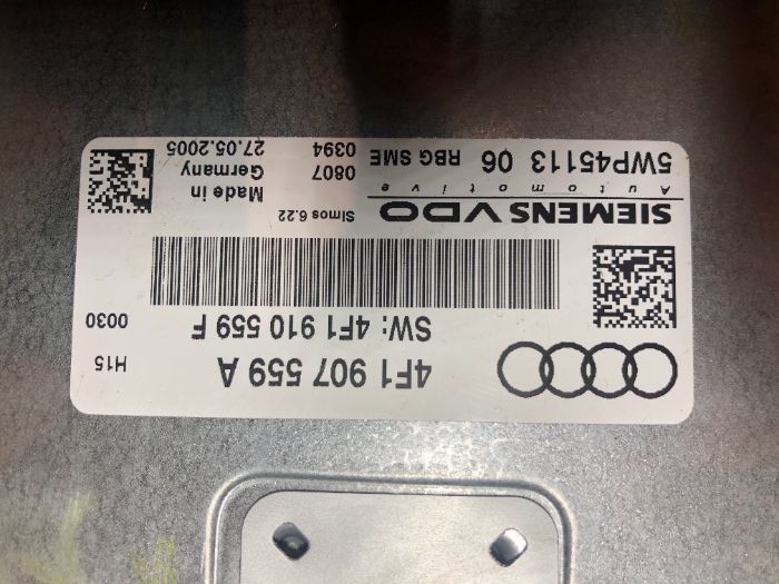 ECU Calculator motor Audi A6 3.2 4F1907559A 5WP4511306 SIMOS 6.2
