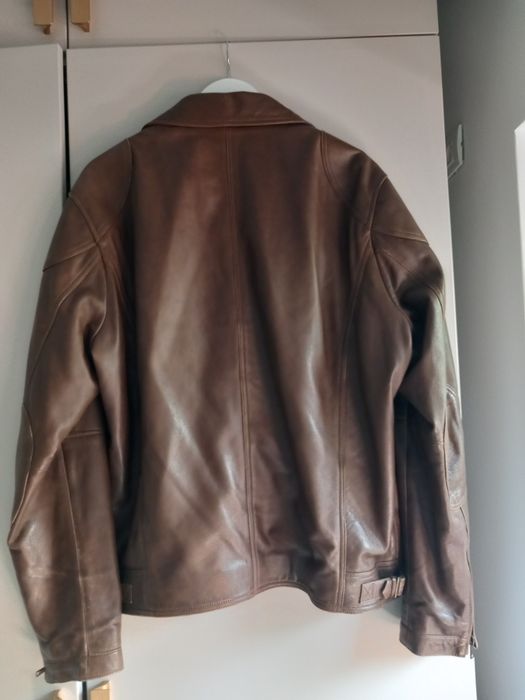 Geaca piele naturala Mango XXL barbati