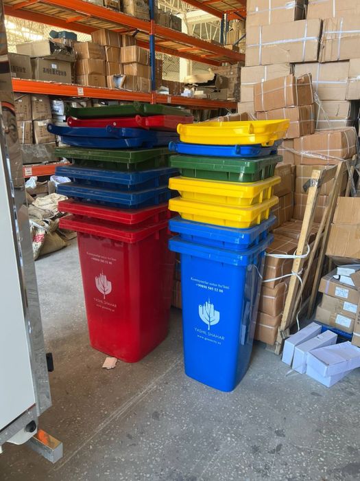 Chiqindi qutilari/Мусорные баки-120Л/240Л 4 цвета/4 rangda/avtomatik