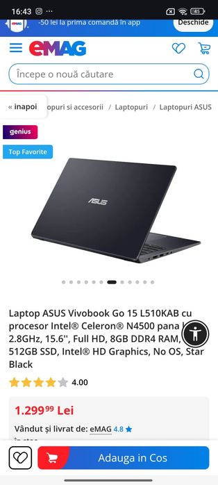 Vând laptop asus