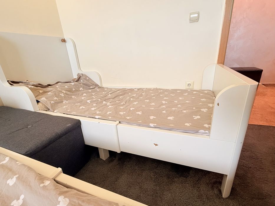 Детско разтегателно (регулиращо) легло с матрак 2 бр