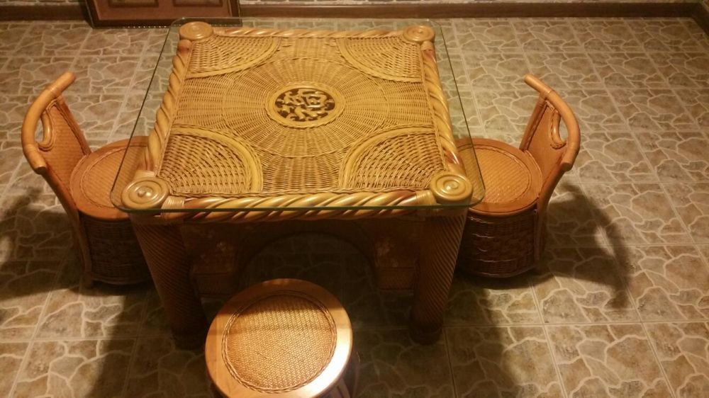 Комплект детской мебели из натурального ротанга