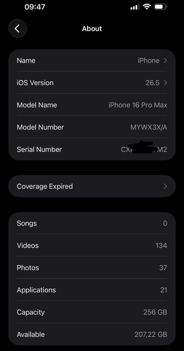 Iphone 16 pro max 91% ideal