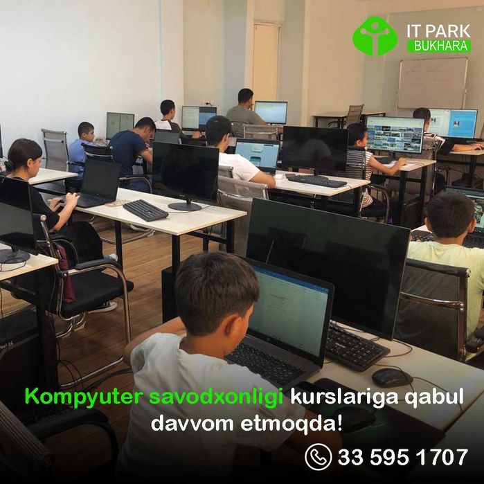 Kompyuter kurslariga qabul davom etmoqda!