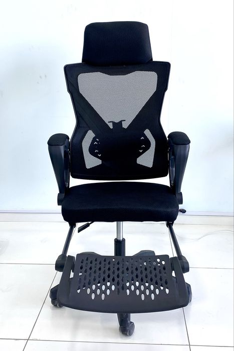 Белое эргономичное офисное кресло Черное современное офисное кресло