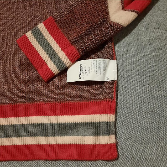 Pulover DSQUARED2 SKI original, Lână 100%, Mărimea L – Nou Fără Etichetă