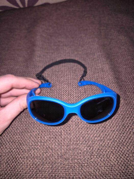 Ochelari de soare CEBE pentru copii 3-5 ani, albastri + husa cadou