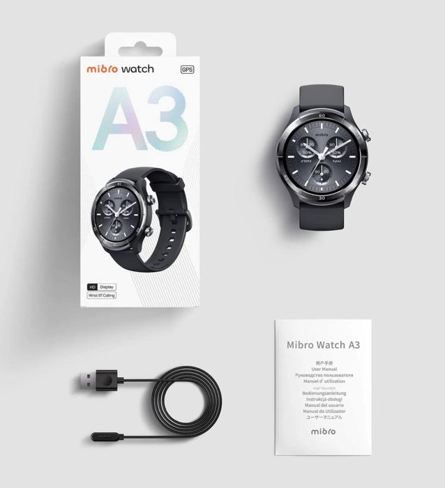 Смарт-часы Mibro Watch A3 1.39 IPS, GPS, Bluetooth 5.3, звонки, 2ATM