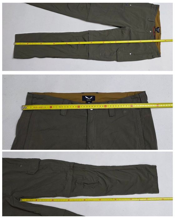 Pantaloni tehnici 2 în 1 Salewa Pordoi Drytons munte, trekking, vânătoare, padurar, nr. 102 sau M ptr. bărbați, dark olive