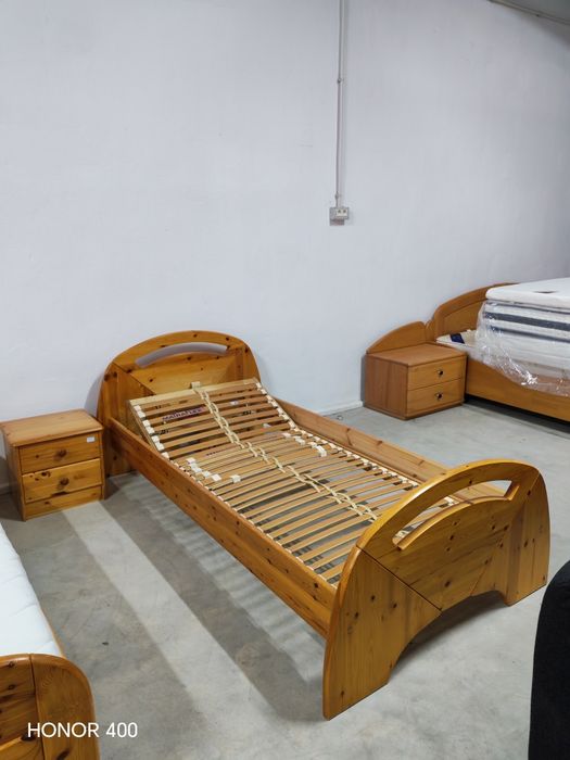 Pat 90x190 din Lemn Masiv -Mobila Germania