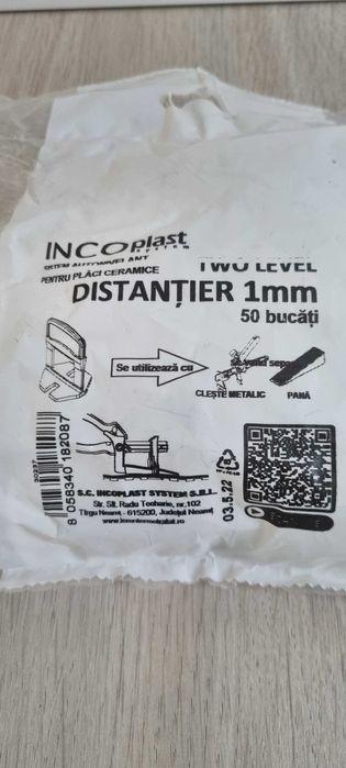 Distantiere gresie faianta 1 mm