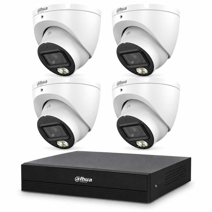 Коаксиален комплект 5MP с 4 куполни камери и DVR видеорекордер