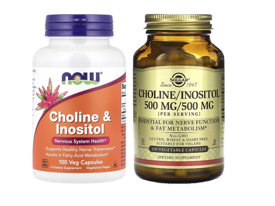NOW Foods Choline & Inositol Холин и инозитол Solgar Choline Inositol