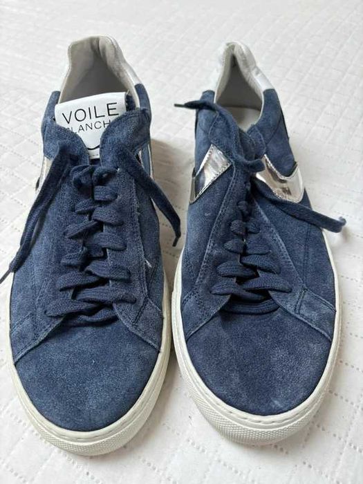 Tenisi piele Voile Blanche, Leather Luxury Sneakers, 42