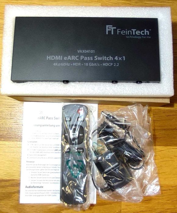 Switch HDMI 4K HDR eARC, 5 porturi - Dolby, DTS, 7.1