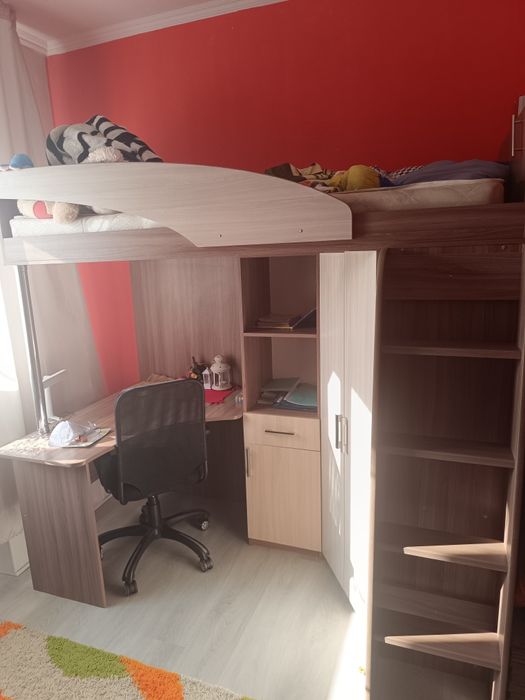 Кровать чердак детская спальня