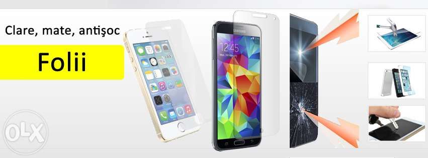 Folii, folie sticla antisoc iPhone Samsung Nokia LG HTC Allview Huawei