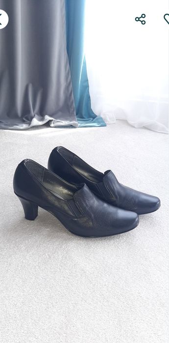 Pantofi cu toc din piele naturala/41