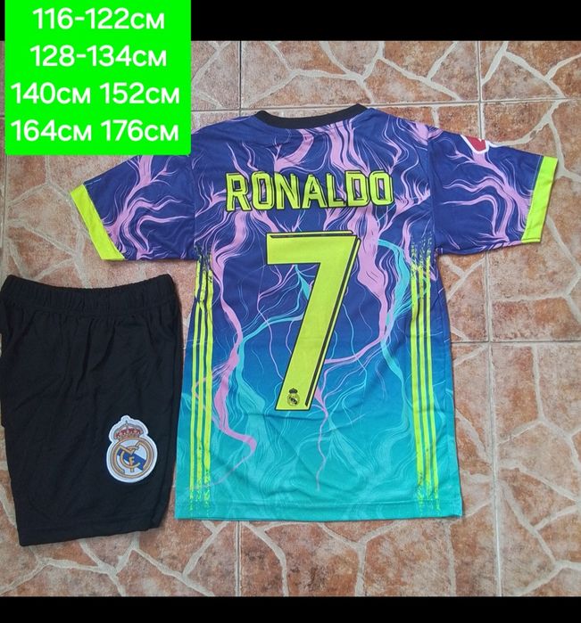 CR7  детско юношески футболни екипи РЕТРО екипи REAL Madrid