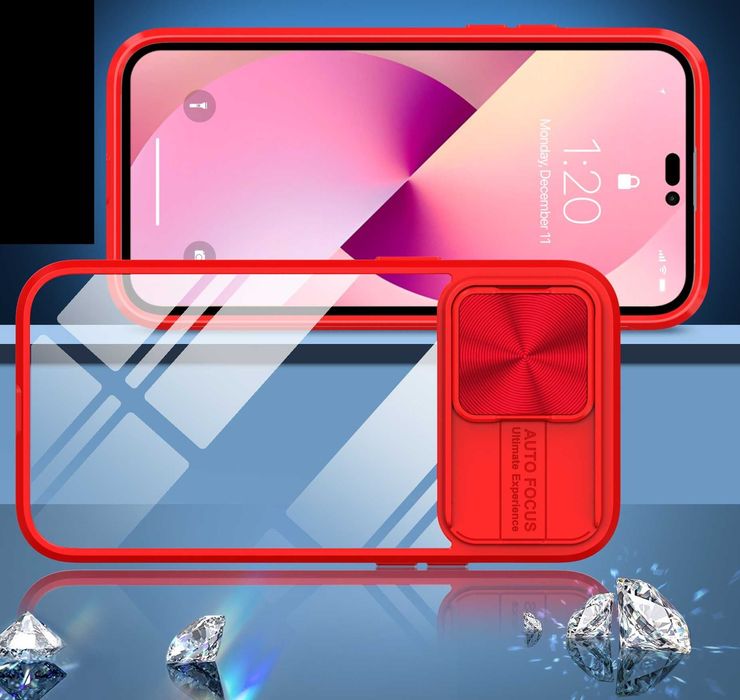 Husa Premium transparenta cu protectie metalica pt. iPhone 13 Pro Max