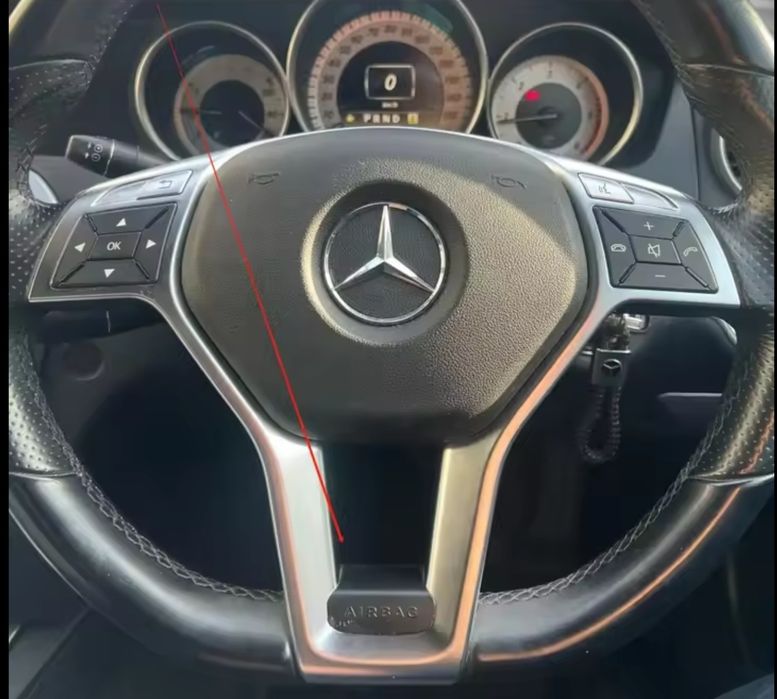 Емблема Брабус Brabus АМГ AMG за волан на Мерцедес CLS 218 E 212 C 204