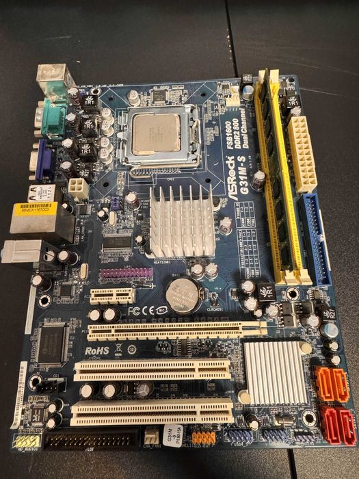 Комплект ASRock G31M-S + Intel Celeron E1500 + 2GB DDR2 + 400W PSU