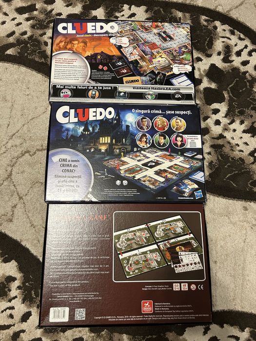 Jocuri de societate Cluedo si Dracuia