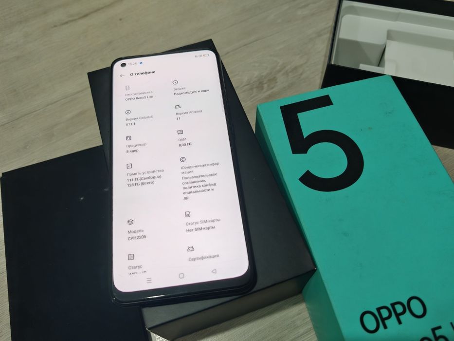 Reno 5 lite память 128гб